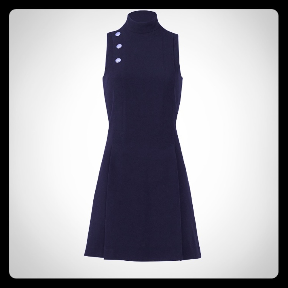 Black Grace Button Dress by Parker